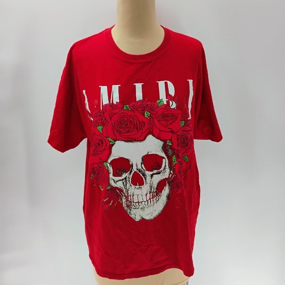 Amiri Grateful Dead Skull Tee T-shirt Black Red‎ Medium